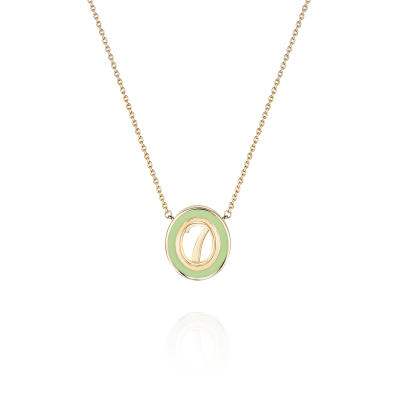 N07-TC-007-2 Колье (585) (1 Эмаль - 0,250Ct ,2 Сапфировое стекло - 0,600Ct) ШК: 2000000025902