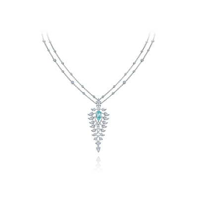 N18-FD-081-6 Колье (750) (6 Бр Груша 1,130Ct 3/5А ,5 Бр Г-56 0,610Ct 3/5Б ,1 Бр Кр-57 0,248Ct 3/5А ,3 Бр Кр-57 0,410Ct 3/5А ,1) ШК: 2000000031613