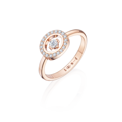 R08-TC-000-1 Кольцо (585) (1 Бр Кр-57 0,058Ct 3/5 ,20 Бр Кр-57 0,100Ct 3/5) ШК: 2000000032986