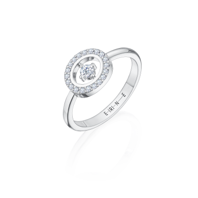 R08-TC-000-3 Кольцо (585) (1 Бр Кр-57 0,060Ct 3/5А ,20 Бр Кр-57 0,090Ct 3/5А , покрытие: родий) ШК: 3000000000908